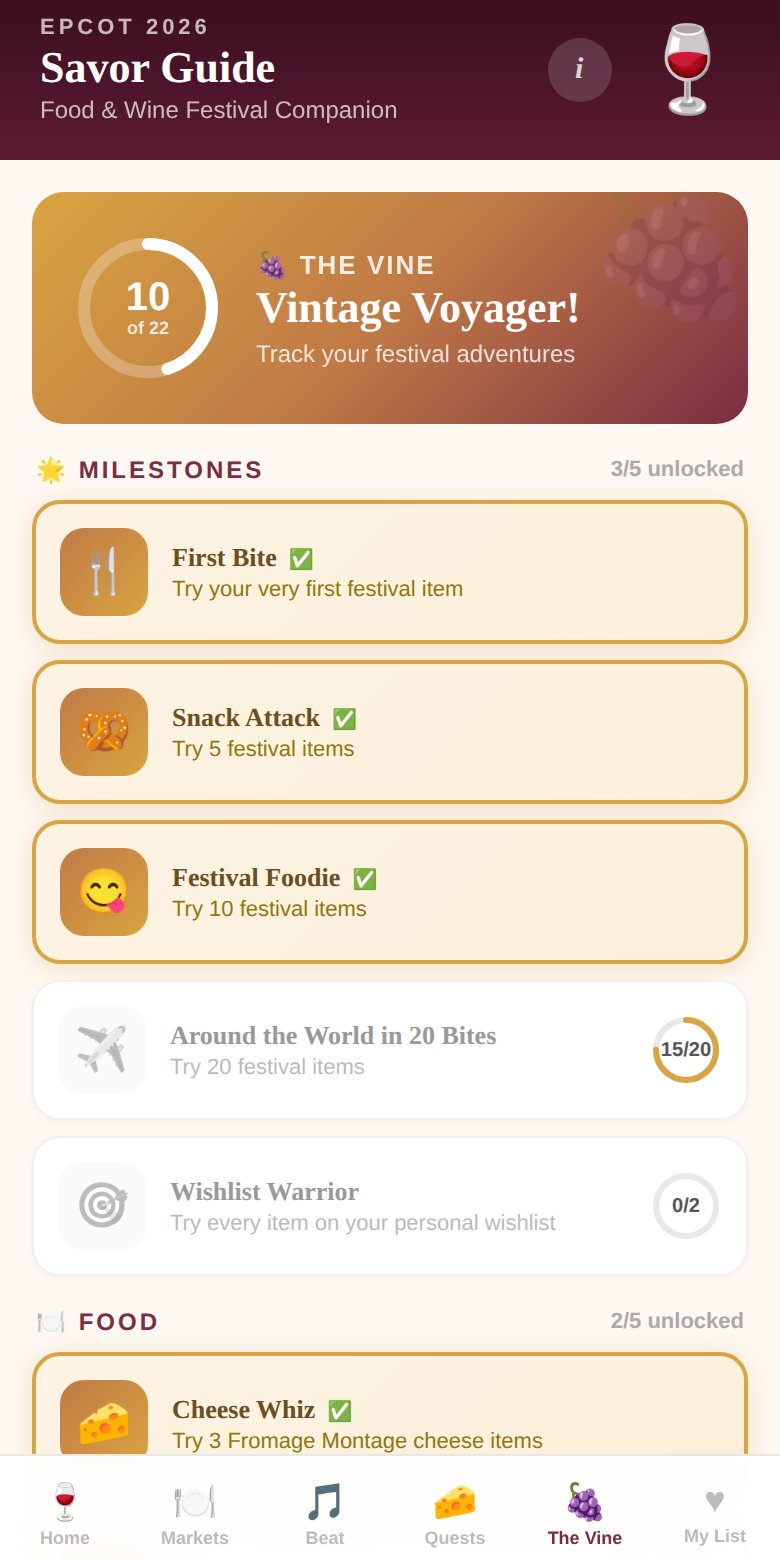 The Vine badge achievements screen